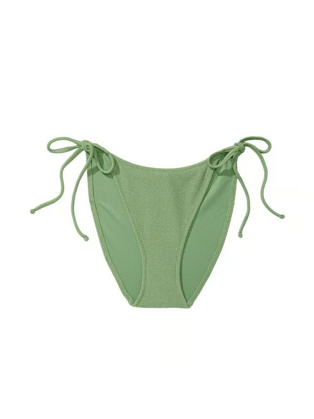 Victoria Secret Pink String Bikini Bottom Medium Wild Grass Green